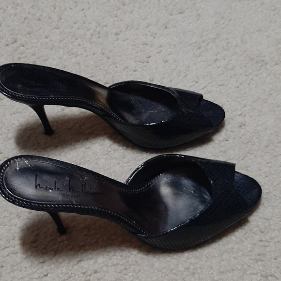 Nicole Miller New York Snakeskin Mules - Picture 4 of 6